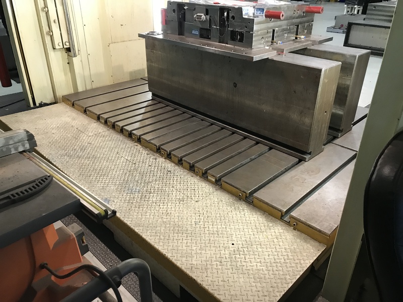 112 Ton, Amino #DSP-100Y, hydraulic down acting spotting press, 67" stroke, 87" DL, 20" Shut Height, 2008 - Image 4