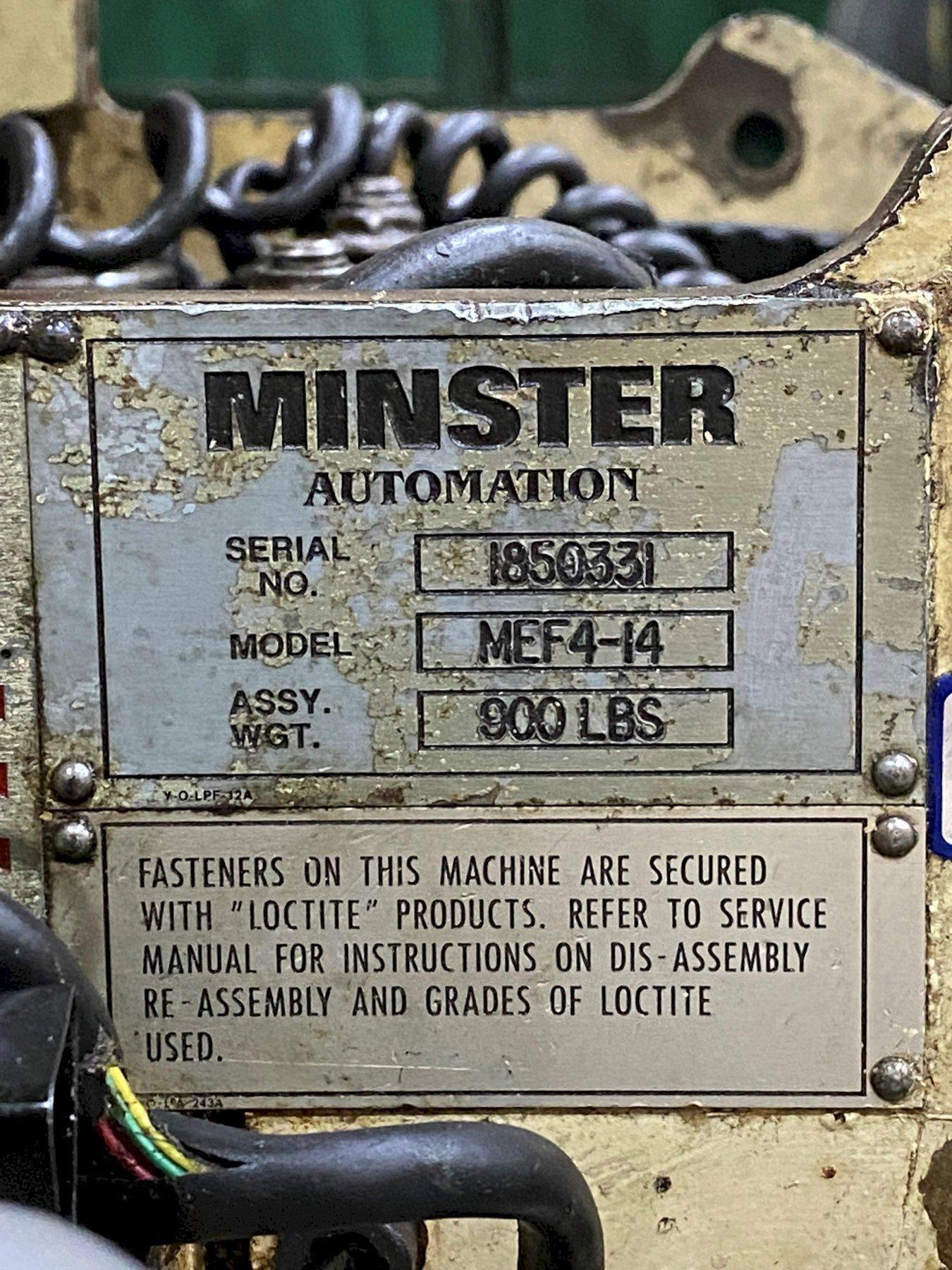 6000 lb. Minster #MR6-14D/MS20-14-7/MEF4-14, double end complete coil feed line, 14" W x .12" stock, 60" OD - Image 6