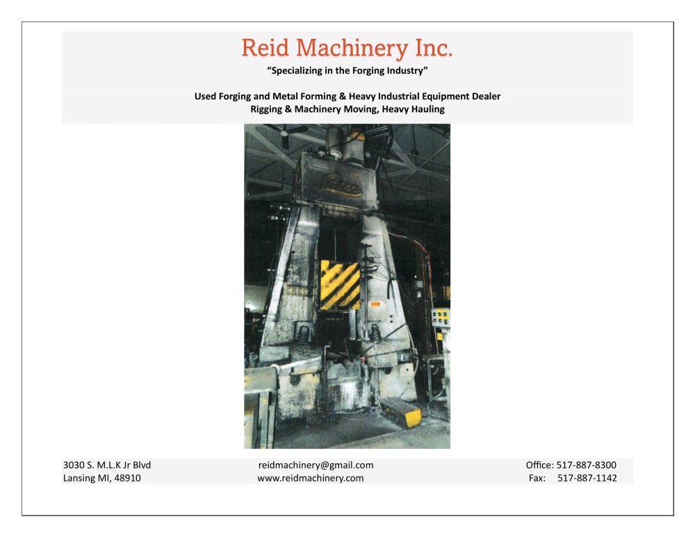 5000 lb. Lasco #KH250, drop hammer, 2500 KPM, 1100mm drop height - Image 1