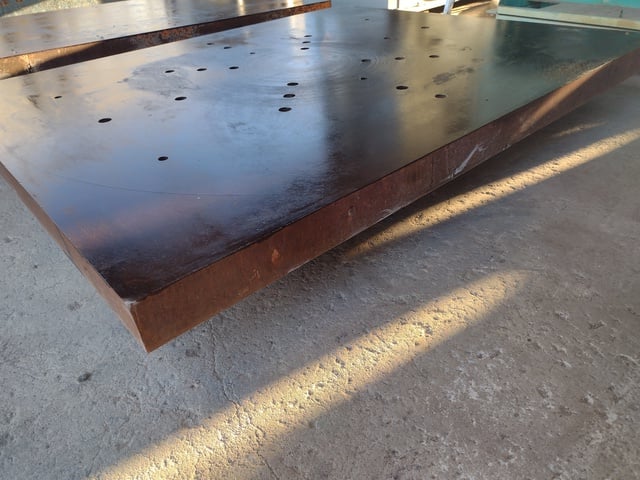 59-1/4" x 48" x 3", Steel floor plate, w/ through holes - Image 3