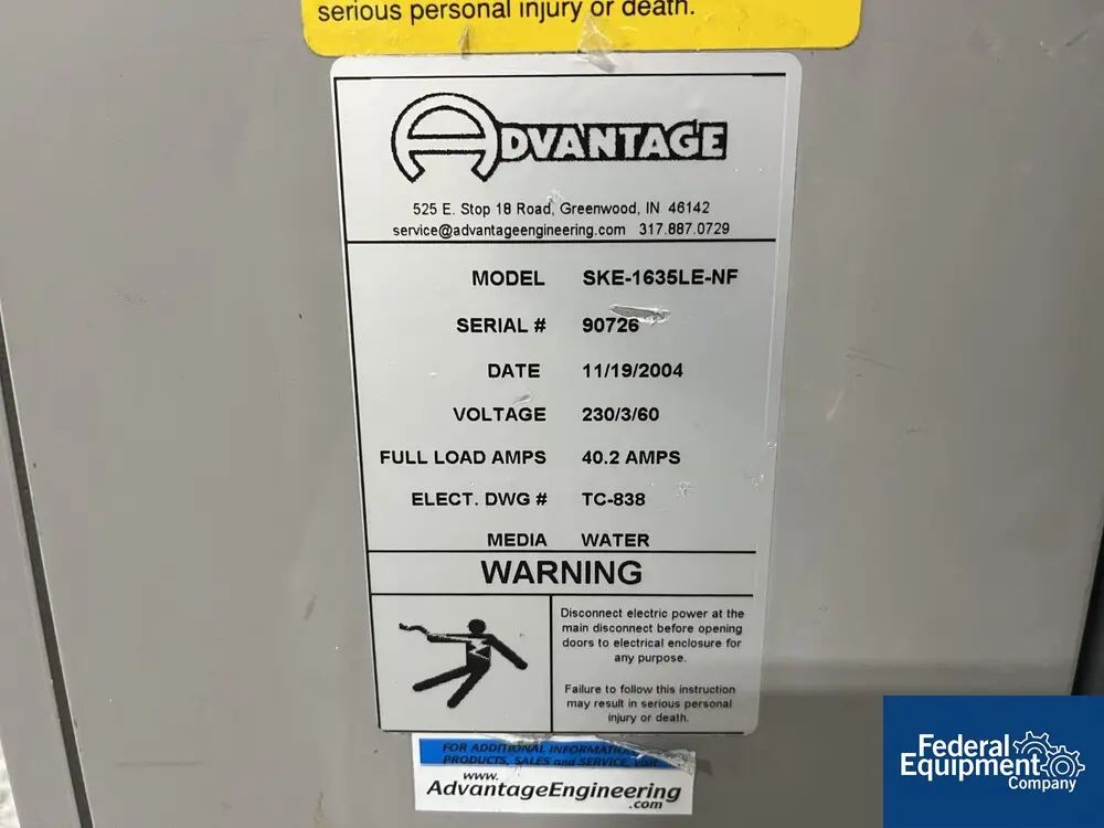 16 KW Advantage #SKE-1635LE-NF, Temperature Control Unit, 2004 - Image 2