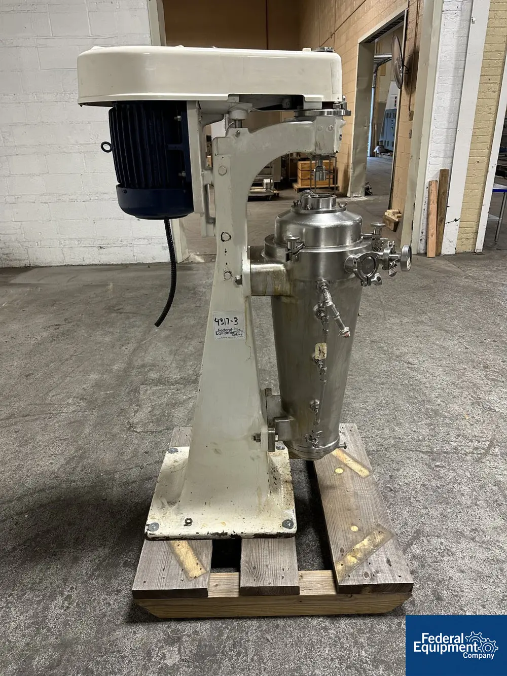 Sharples #AS16VB, Vaporite Super Centrifuge, Stainless Steel, 17000 RPM, 22 psig @ 255 F, 1.1 SG - Image 6