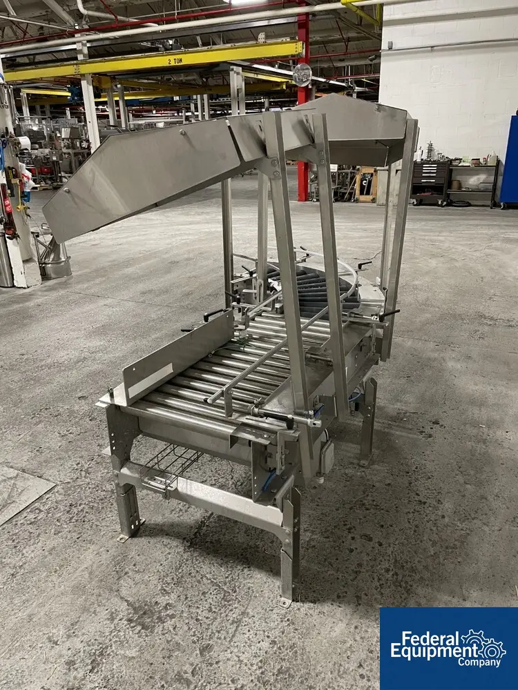 16" wide x 36' long, CPW, Powered Roller Conveyor, 90&deg; angle rubber roller segment, 1 HP, 230/460 V motor - Image 3