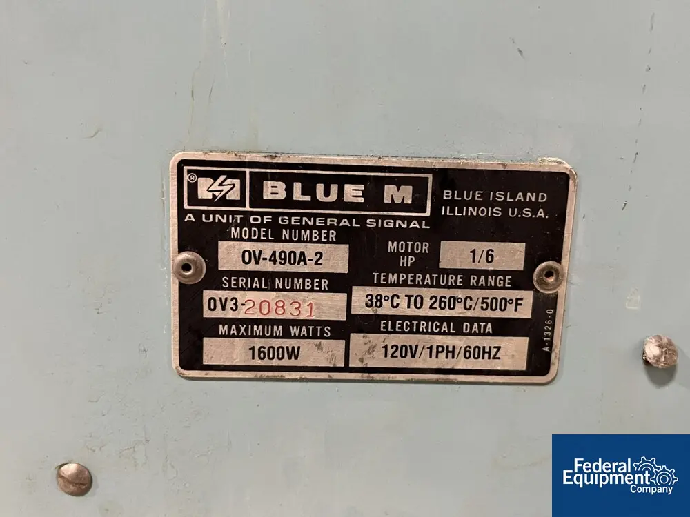 Lindberg / Blue-M #OV490A-3, Oven, 1/6 HP, 120 V - Image 2