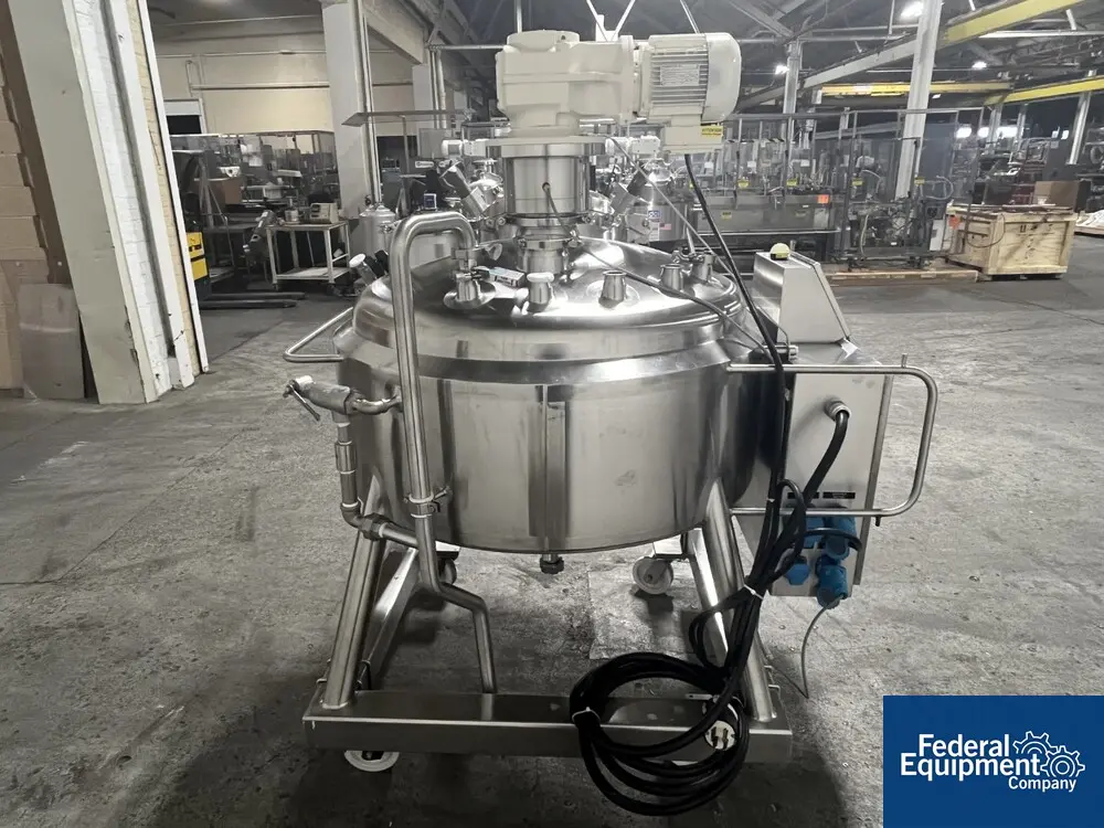 80 gallon DCI, Reactor, 316 Stainless Steel, 40" diameter x 11" straight side, 30 psi internal, 140 psi - Image 6