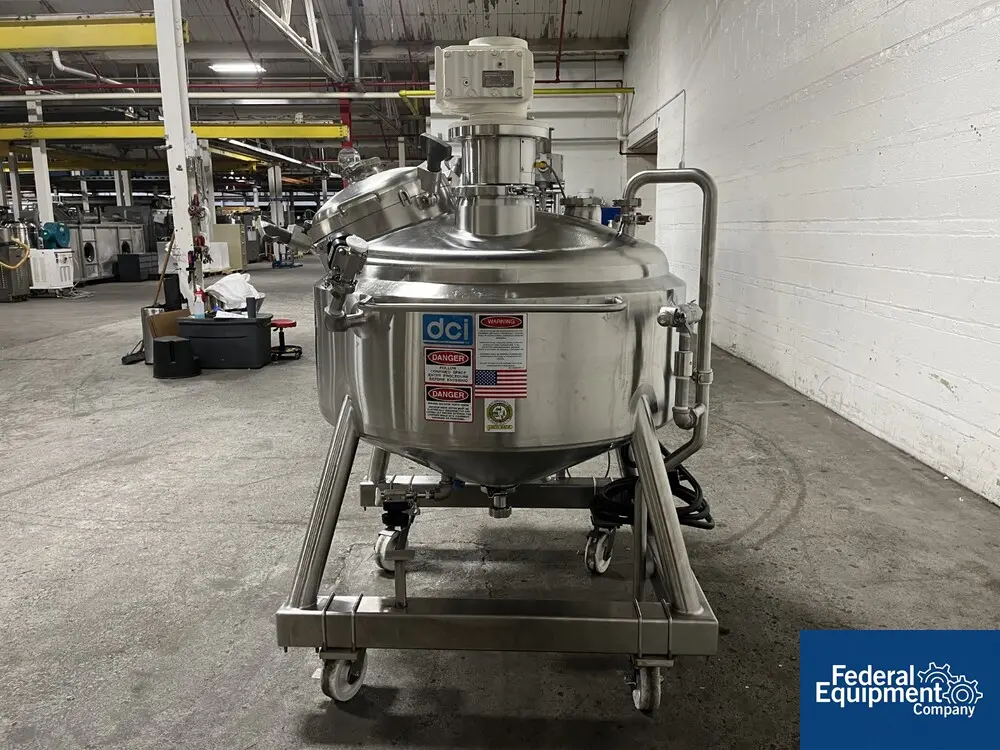 80 gallon DCI, Reactor, 316 Stainless Steel, 40" diameter x 11" straight side, 30 psi internal, 140 psi - Image 7