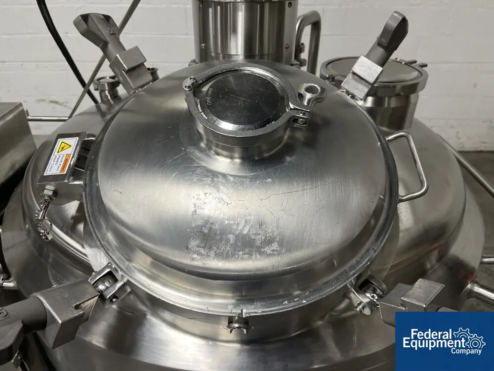 80 gallon DCI, Reactor, 316 Stainless Steel, 40" diameter x 11" straight side, 30 psi internal, 140 psi - Image 8