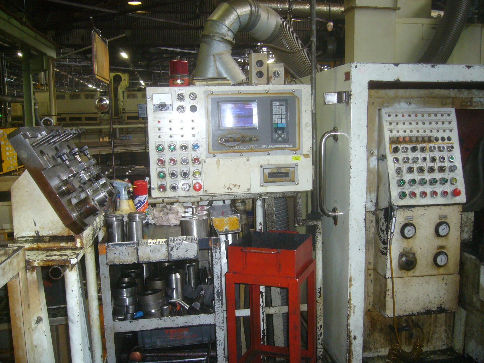 .629" x 7.08" Asahi Okuma Sunac #AF-1414-3, 3 die progressive header, 150 ton, 125 SPM, 1991 - Image 7