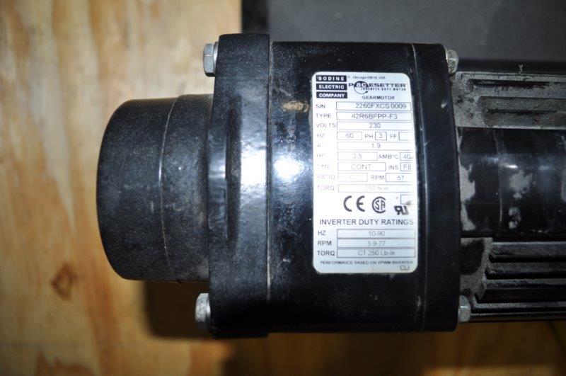 Pax #A1204-NL000X, 10" W x 48" L rubber belt low profile scrap conveyor - Image 2