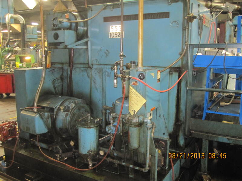 National #164, 4 die high speed nut former, 200 PPM, air clamping on feed rolls, 1988 - Image 7