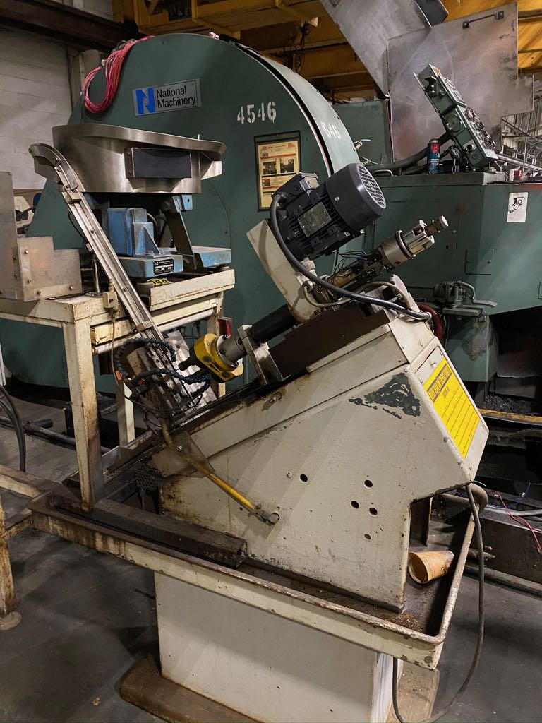 5/16" Snow #NT-2, twin spindle nut tapper, 2" tap head stroke, 4000 tapped holes/hour - Image 1