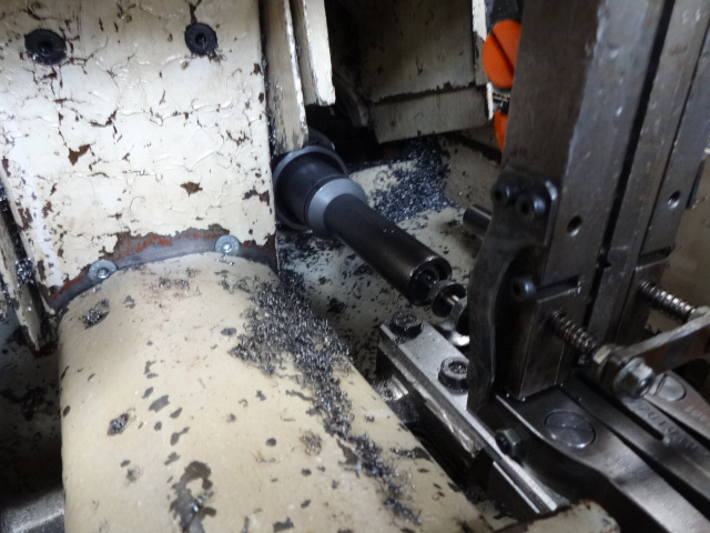 3/8" Shimazu #Super-3F, twin spindle nut tapper, 80-100 PPM, hopper, magnetic chip separator - Image 7