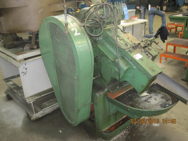 1/4" x 2" Waterbury-Farrel #10, automatic incline thread roller, 150 PPM, 36" vibratory bowl & stand - Image 3