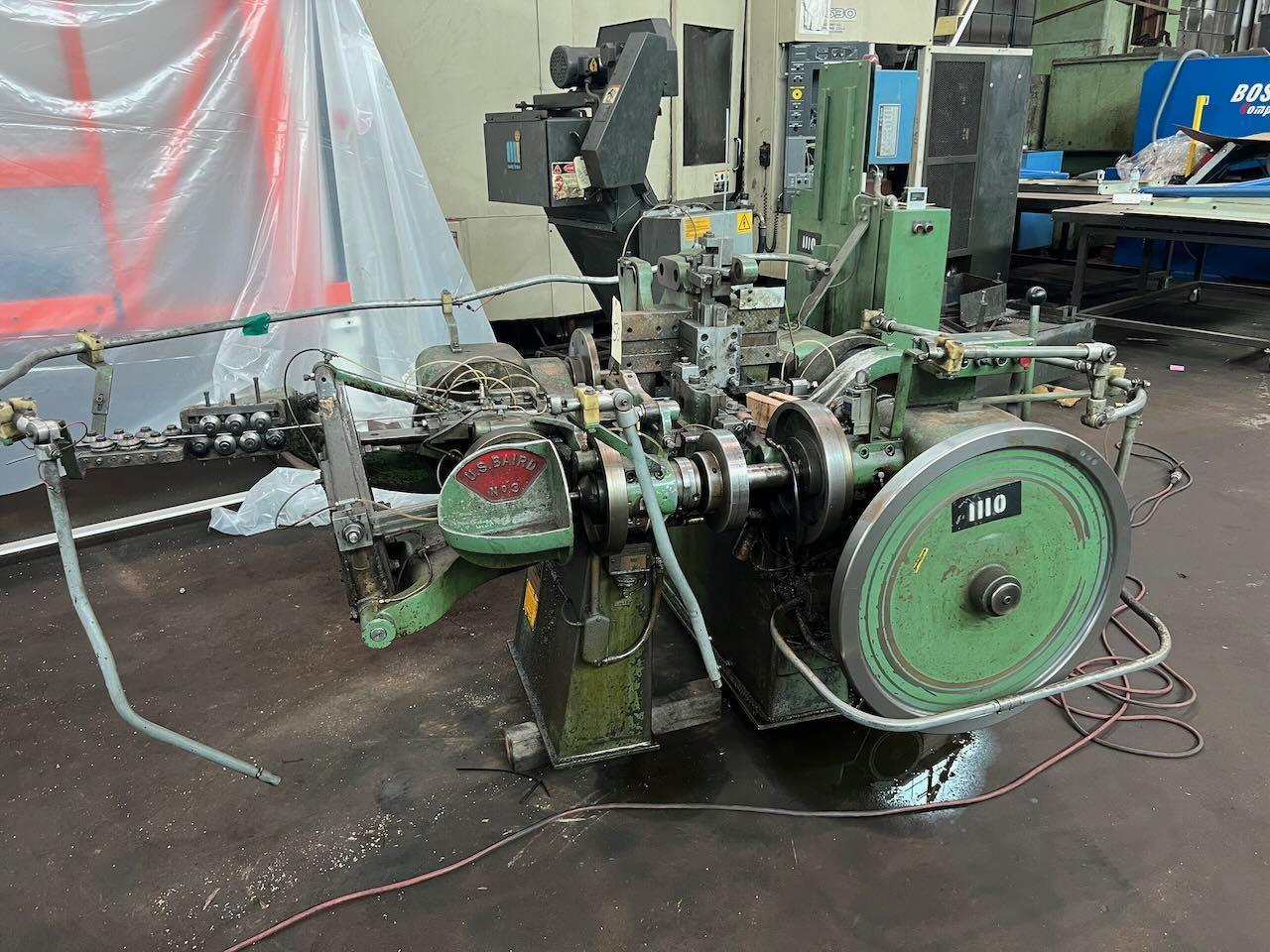 Baird #3, 4-slide wire former, 3/16" wire diameter, 1-1/8" flat stock width, 10" feed length, 120 PPM - Image 1
