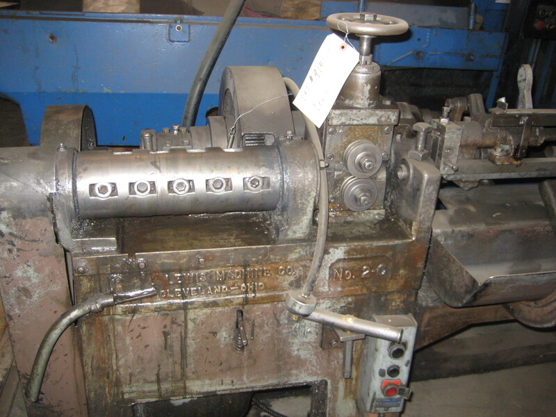 1/4" Lewis #2-C, wire straightener & cutoff machine, 12' runout rack, 100 FPM, 2 HP - Image 3
