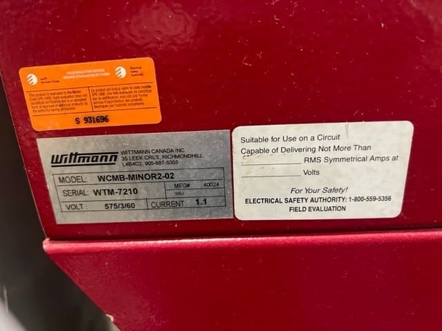9.4" x 9.8" Wittmann #WCMB-MINOR2-02, low speed screenless granulator, 2 knives, 3 rollers, 2016 - Image 4