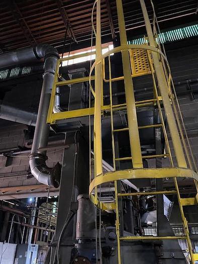 7 cu.ft. DeLong #7-Super, rubber belt tumblast machine, 20 HP direct drive shot wheel, 2012 - Image 2