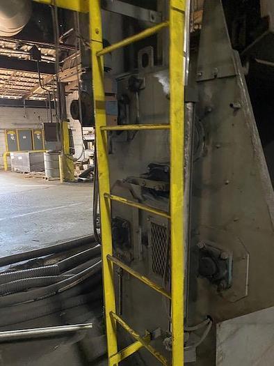 7 cu.ft. DeLong #7-Super, rubber belt tumblast machine, 20 HP direct drive shot wheel, 2012 - Image 5