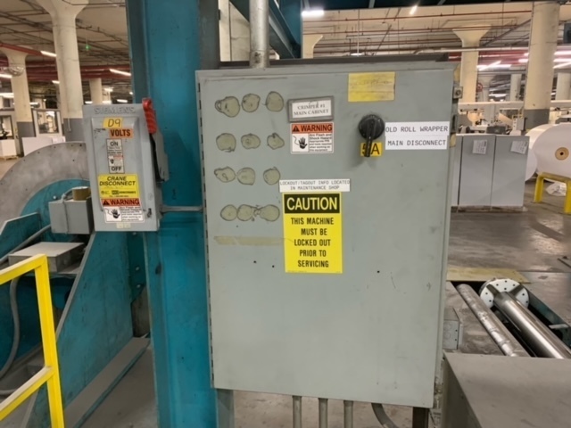 Vala Machinery, 60" dia. x 80" long roll wrap system, Chromalox 2110 temperature controller - Image 4