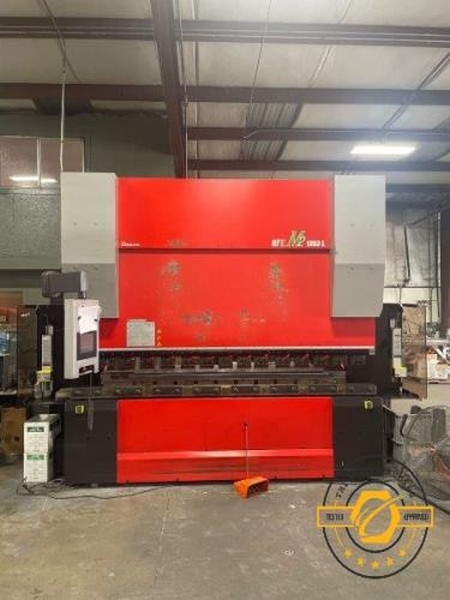 146 Ton, Amada #HFE-M2-1303, CNC press brake, 10.3'OA, 106" between housing, 7.8" stroke, 2012 | LR 85396 - Image 8