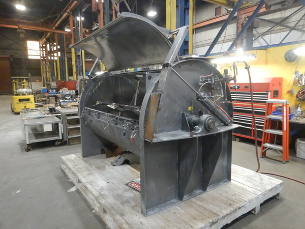 Scott #SPM487SS, 1200 liter Stainless Steel jacketed cooling mixer, 48" dia. x 84" long chamber - Image 6