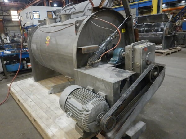Scott #SPM487SS, 1200 liter Stainless Steel jacketed cooling mixer, 48" dia. x 84" long chamber - Image 7