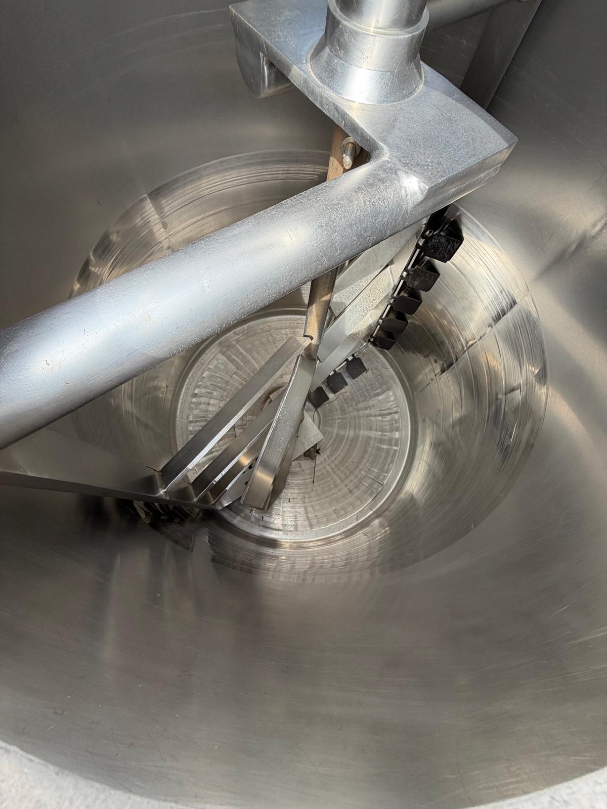 400 gallon Lee #250U, Stainless Steel jacketed mix tank, 48" dia. x 55" straight side, 100 psi - Image 3