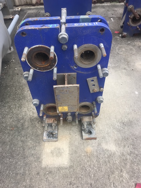 7 sq.ft., Alfa-Laval, Vertical Plate Exchanger, 150 psi, 2015 - Image 1