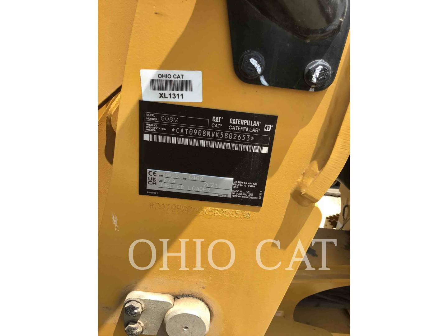 Caterpillar 908M, Wheel Loader, 515 hours, S/N: K5802653, 2021 - Image 6
