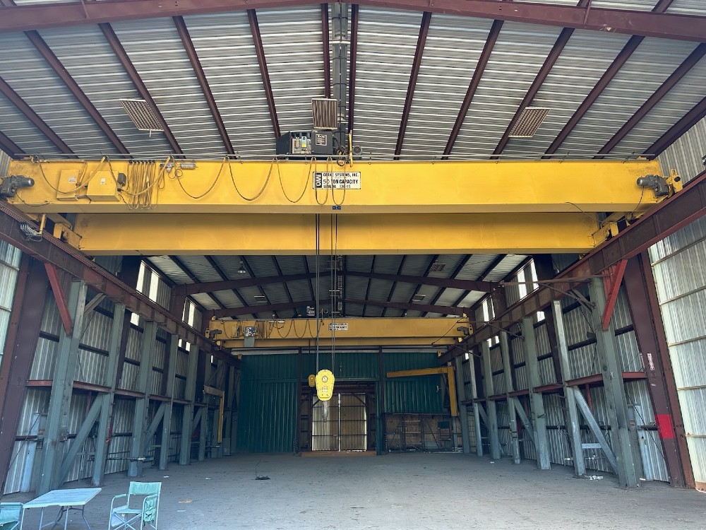 50 Ton, OMI with R & M Hoist, 49' 6-1/2" span, Call or email for more specifications - Image 1