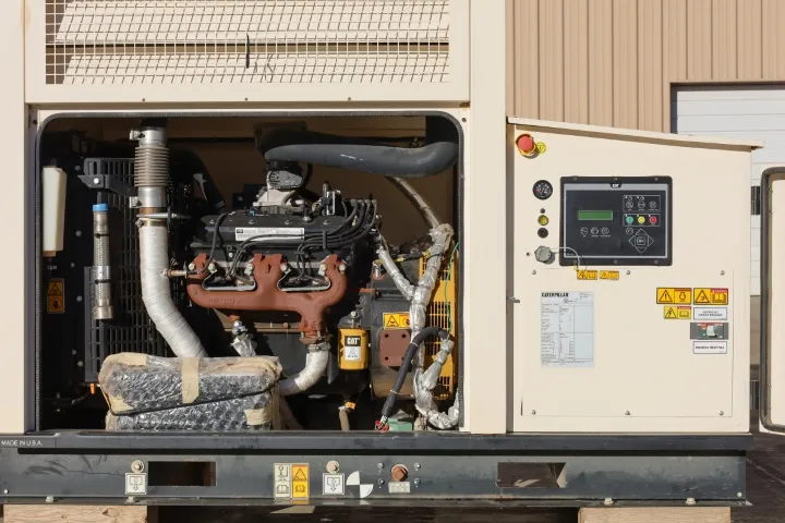 50 KW Caterpillar #DG50-2, generator, sound attenuated enclosure, 277/480 Volts, 2017, #090410 - Image 3