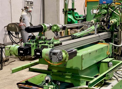281 lb. GFM #SKK10, rotary forging machine, 1250 Kn, 4 hammers, hydraulic counter-holder - Image 2