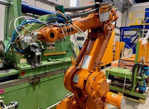 281 lb. GFM #SKK10, rotary forging machine, 1250 Kn, 4 hammers, hydraulic counter-holder - Image 9