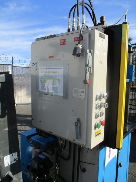 MPC #140 Stator end turn frame blocker / hydraulic vertical stator press, 1998 - Image 4