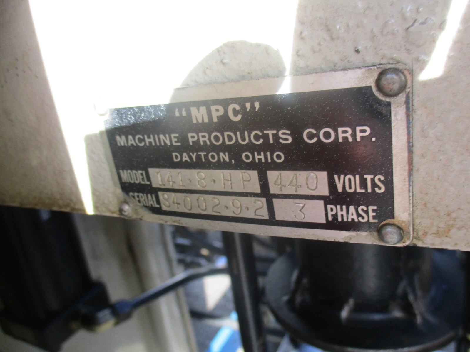 MPC #140 Stator end turn frame blocker / hydraulic vertical stator press, 1998 - Image 10