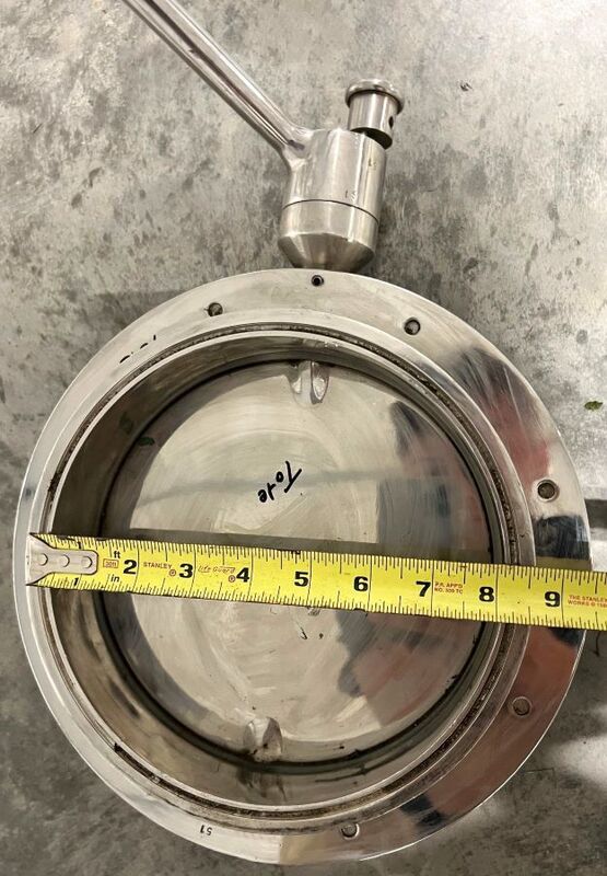 8" Sanitary Stainless Steel Clamp, for Butterfly Valve - Image 3