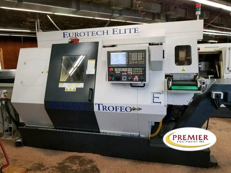 Eurotech #Elite-Trofeo-B446-SY2, Multi-Tasking CNC Lathe 20" swing, 2" bar, 9.6" machining diameter, 2.17" - Image 1