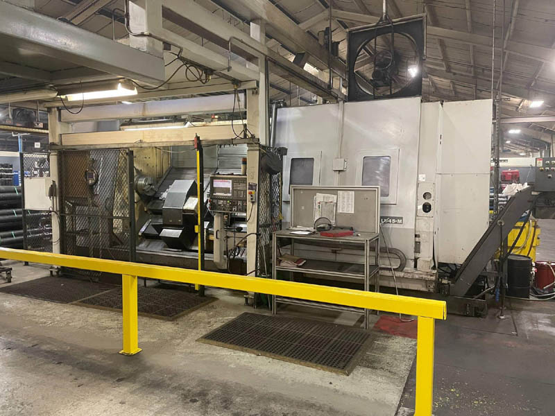 Okuma #LU-45M, Multi-Axis Lathe, 33.4" swing, 4.3" bar, 22.83" turning diameter, 118.11" turning length, 2010 - Image 1