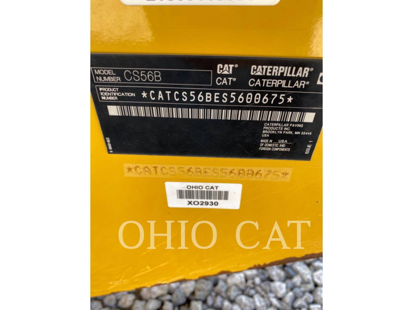 Caterpillar CS56B, Combination Roller, 1345 hours, S/N: S5600675, 2018 - Image 5