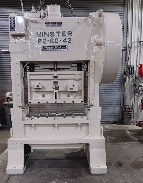 60 Ton, Minster #P2-60-42, Cieco PPC1000R press Control, 3" stroke, 13.5" Shut Height, 15 HP, 80-240 SPM - Image 1