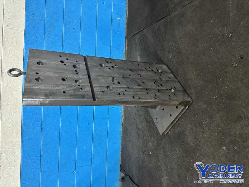 18" x 44" Custom steel angle plate, #77112 - Image 4