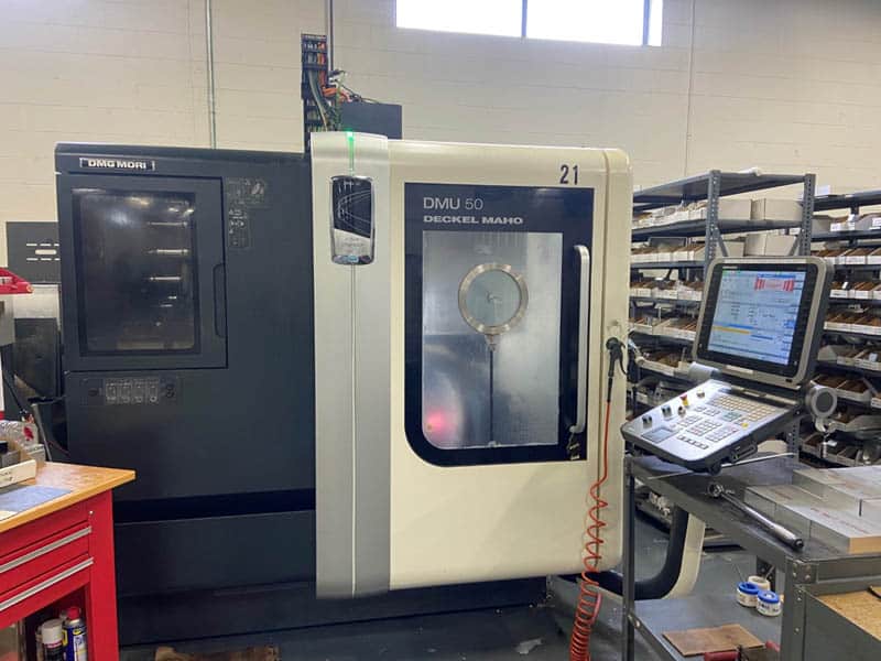 DMG, Mori #DMU-50, 5-Axis vertical machining center, 19.7" X, 17.7" Y, 15.7" Z, 18000 RPM, 46 HP, 60 - Image 1