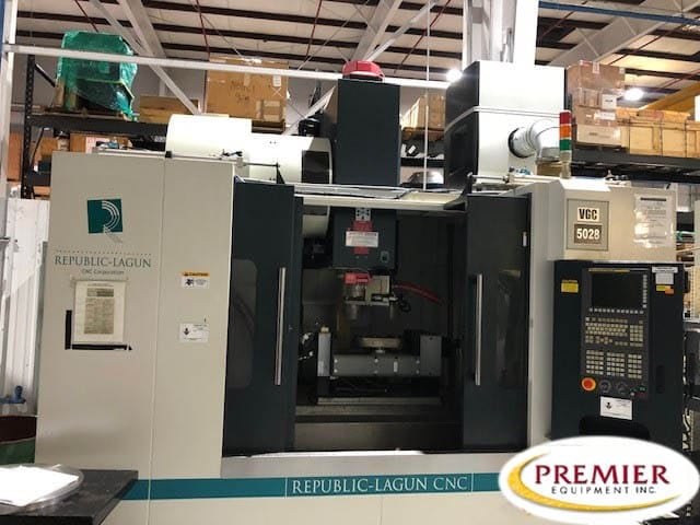Republic-Lagun #VGC-5028, 5" Axis CNC Vertical Grinding & Machining Center, 59" x 26" table, 2015 - Image 1