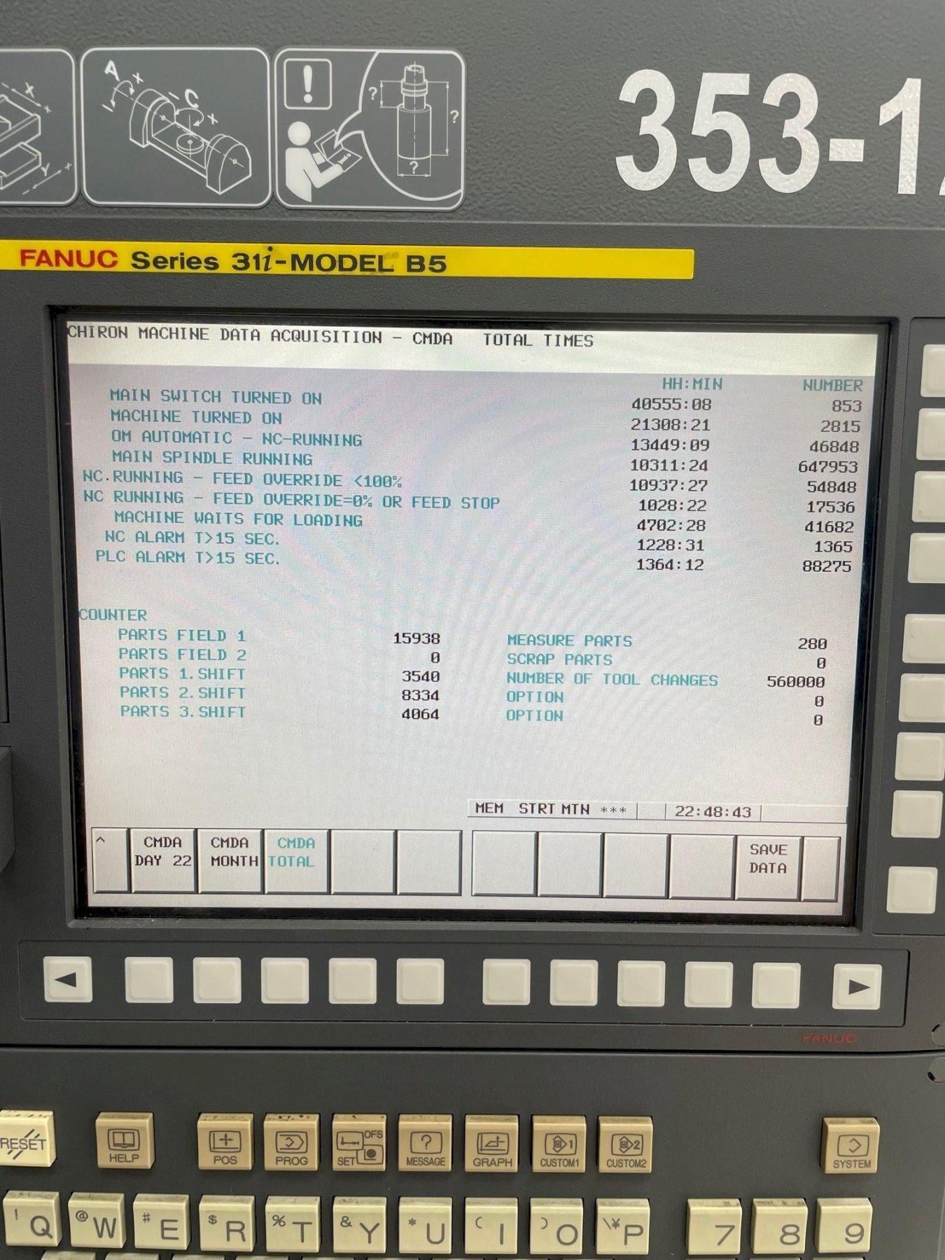 Chiron #FZ-12FX, vertical machining center, 48 automatic tool changer, 21.6" X, 15.7" Y, 15.7" Z, 24000 RPM - Image 6