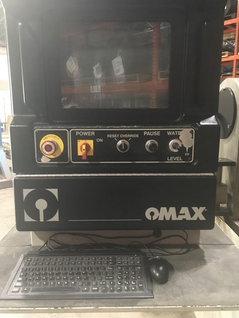 Omax #2626, waterjet cutters, 26" x 26" cutting area, 40000 psi pump pressure, 20 HP, hopper, 2002 - Image 2