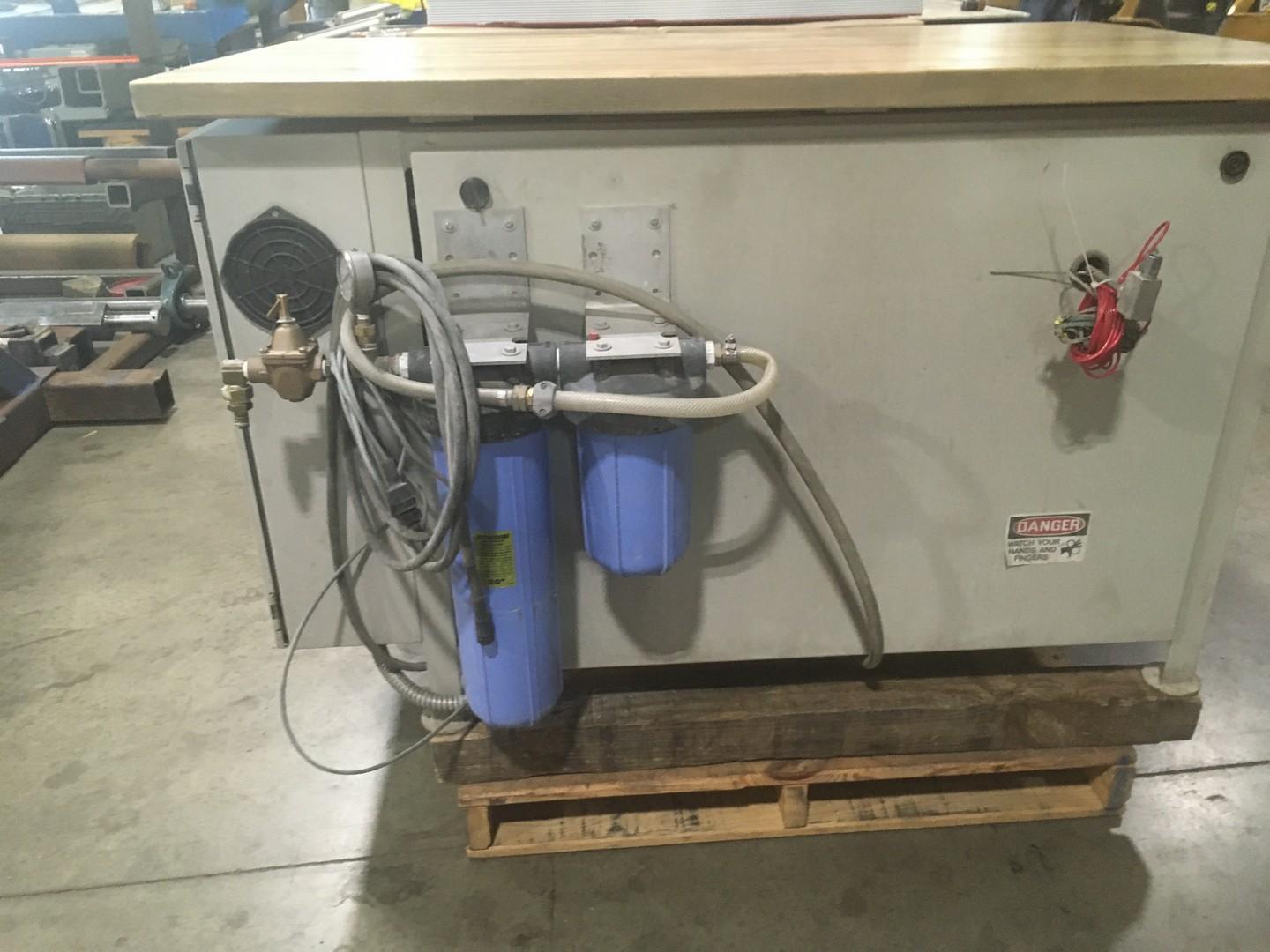 Omax #2626, waterjet cutters, 26" x 26" cutting area, 40000 psi pump pressure, 20 HP, hopper, 2002 - Image 6