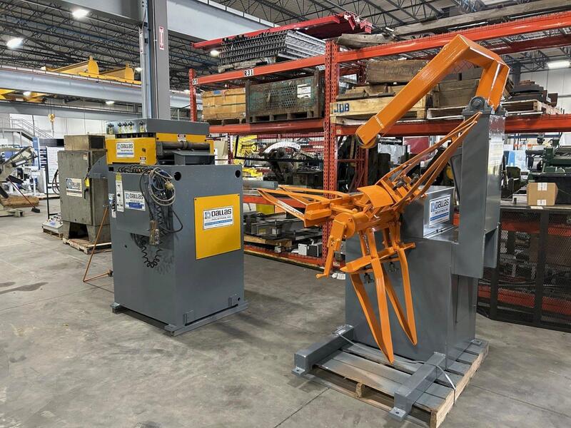 4000 lb. Dallas #81923, reel & straightener comb., 18" W x .093" stock, 60" outside dimension, 16"-21" ID - Image 3