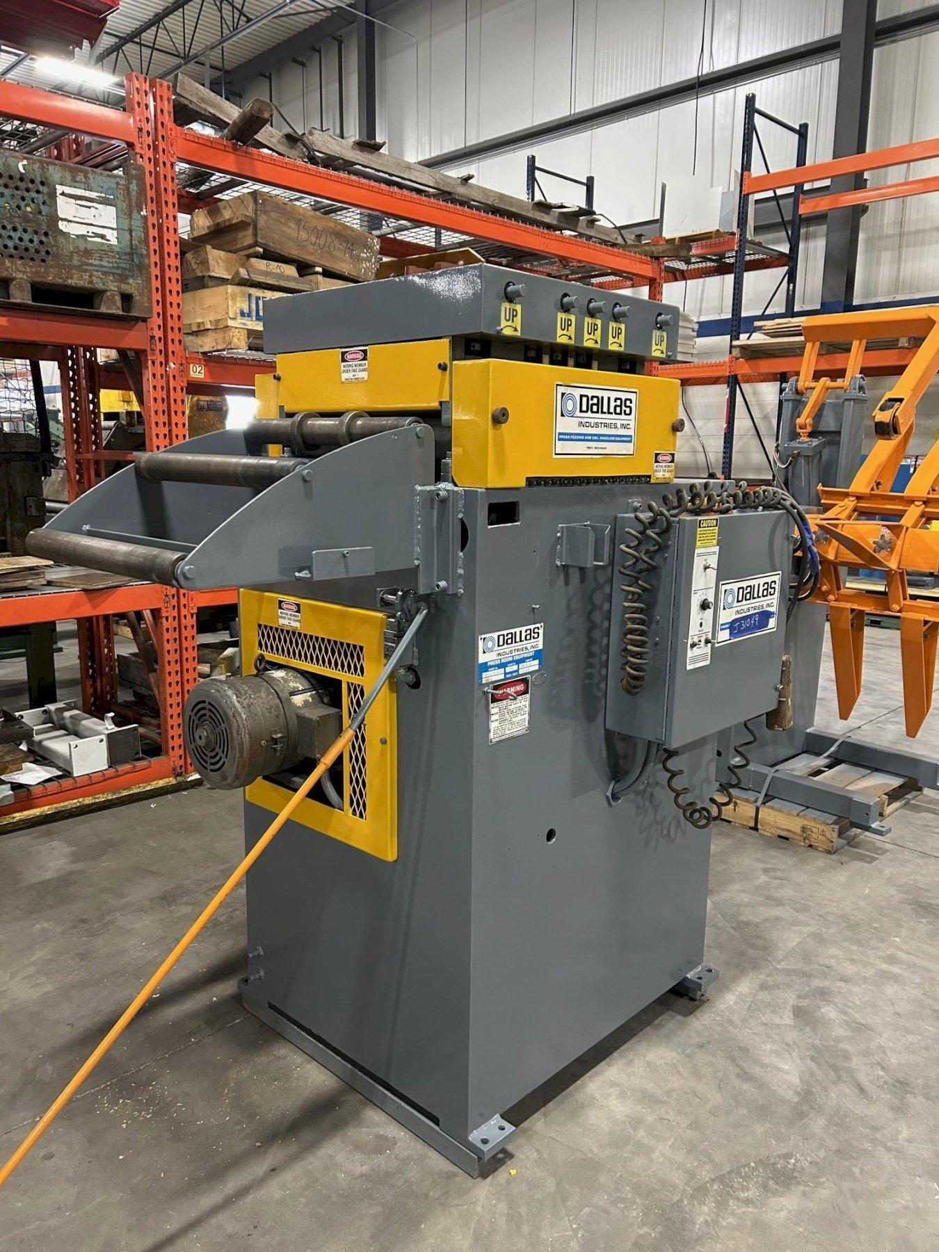 4000 lb. Dallas #81923, reel & straightener comb., 18" W x .093" stock, 60" outside dimension, 16"-21" ID - Image 5