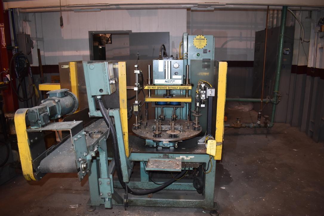 12 Ton, Neff #D12-5M, C-Frame hydraulic press, 7" stroke, 18" daylight, 7" throat, 30" rotary table, 12 - Image 3