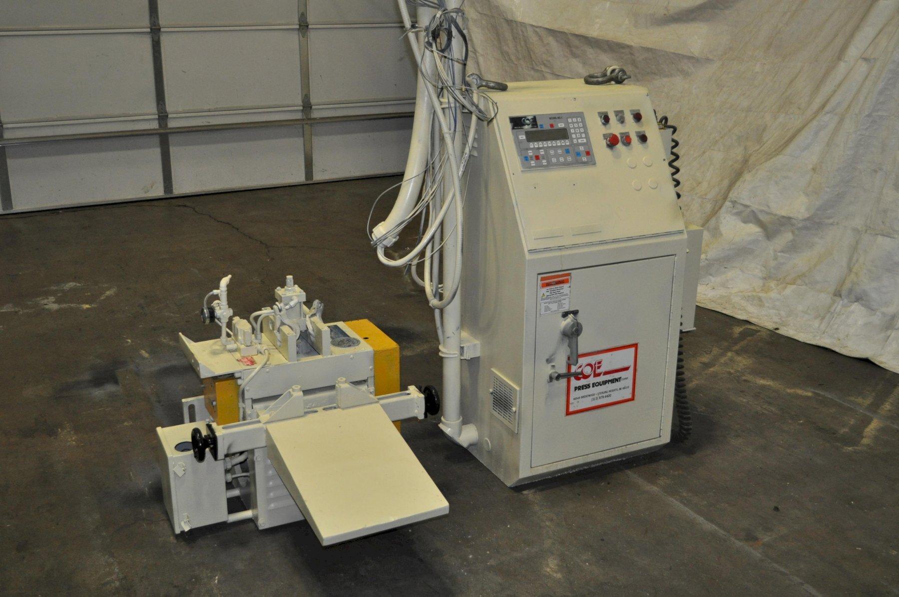 12" x .21" Coe Press Equipment #CPRF-312, servo feeder, 3" diameter feed rolls, pilot release, pendant jog - Image 1